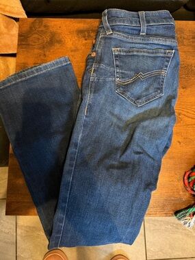 Ariat Women's High-Rise Dark Blue Denim Jeans